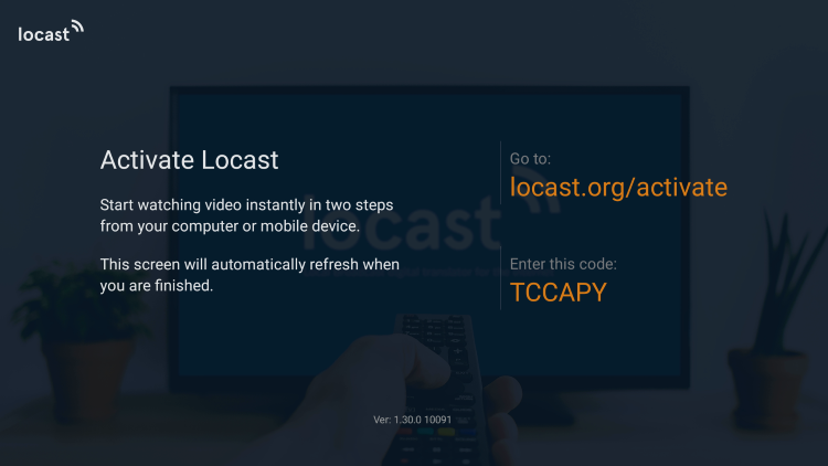 After installing Locast TV on your Firestick/Fire TV you will now need to activate the service for use.