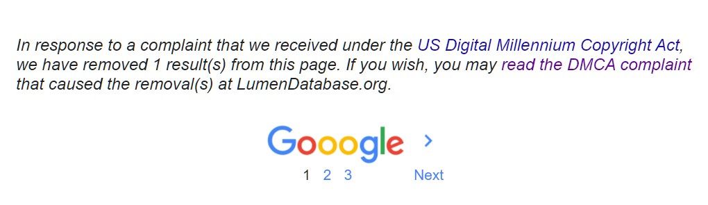 google removed