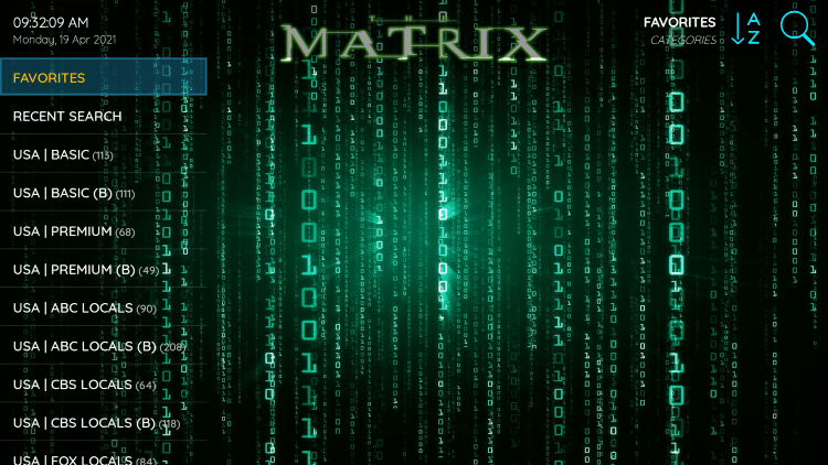 That's it! You can now add/remove channels from Favorites within the matrix iptv service