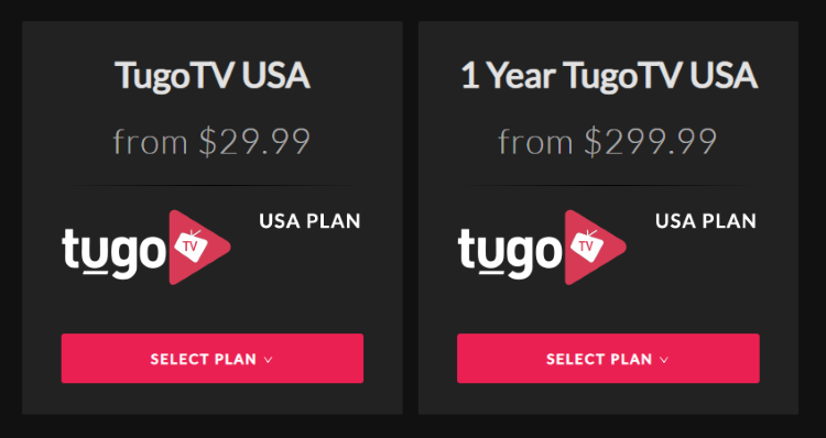 tugo tv pricing