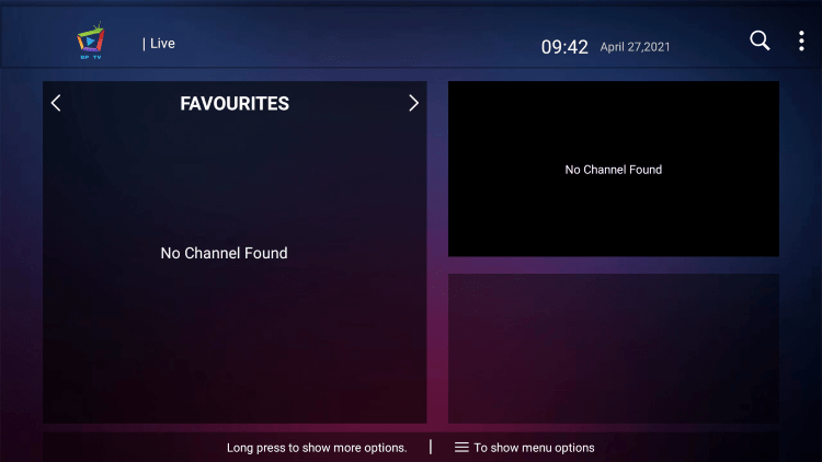 That's it! You can now add/remove channels from Favorites within bp tv iptv