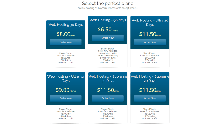opt hosting pricing