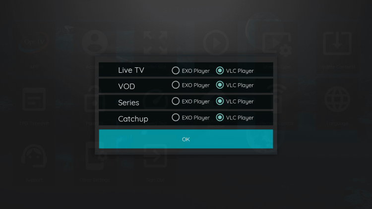 That's it! You can now integrate external video players within opt hosting iptv
