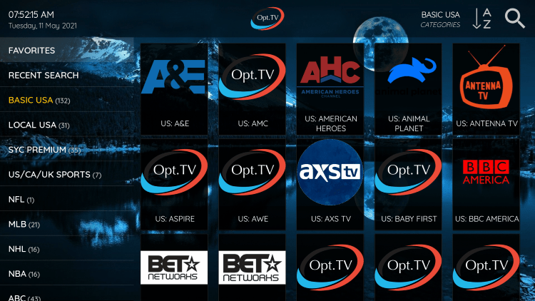 As mentioned previously, OPT Hosting IPTV provides over 1,300 live channels starting at $8.00/month with their standard plan.
