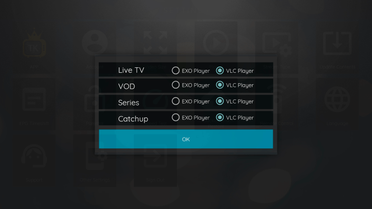 That's it! You can now integrate external video players within tv kings