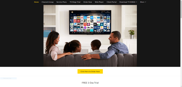 Prior to using the TV Kings IPTV service, you will need to register for an account on their official website.