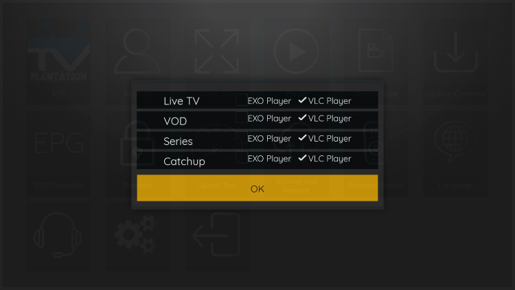 That's it! You can now integrate external video players within tv plantation