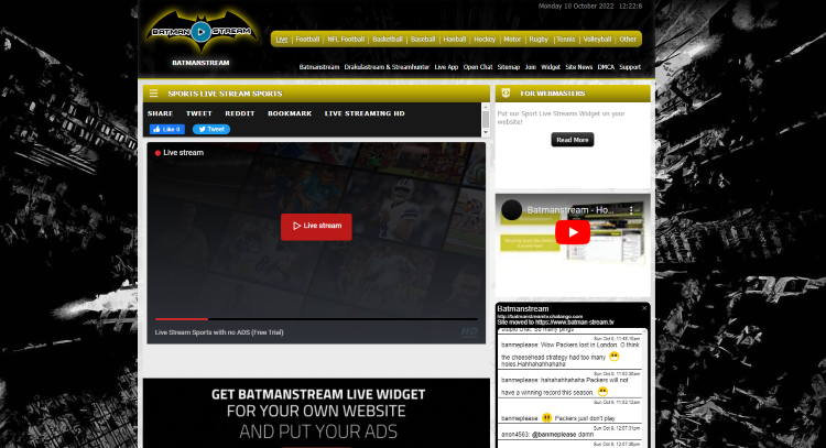 Batman Stream is one of the most popular sports streaming websites