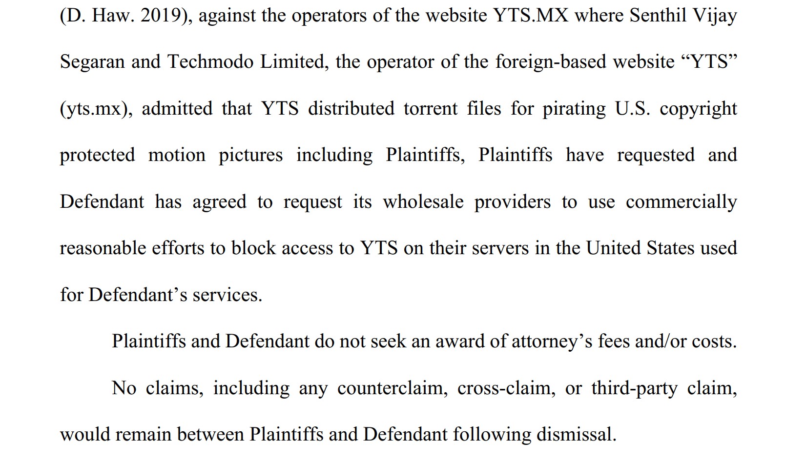 earthlink agrees to block TYS
