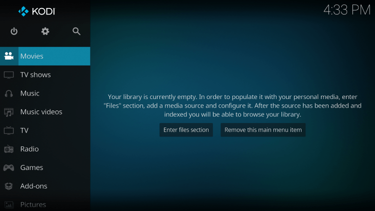 You have installed Kodi on your Android TV device.