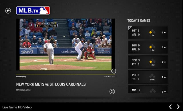One of the nice features of MLB TV is its “Free Game of the Day” which streams one baseball game per day completely free.