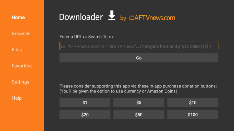 After installing the Downloader app, follow the steps below for installing Secure Stream OTT IPTV.