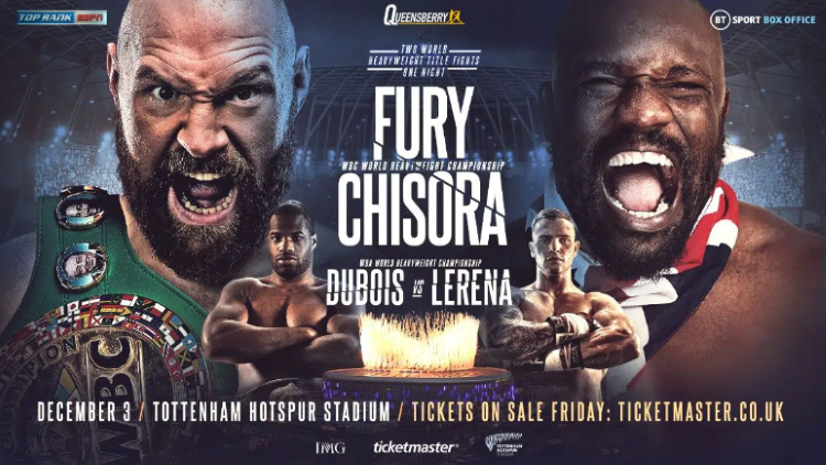 Watch Tyson Fury vs Derek Chisora - Details