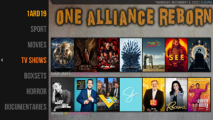 One Alliance Reborn Kodi Build movies