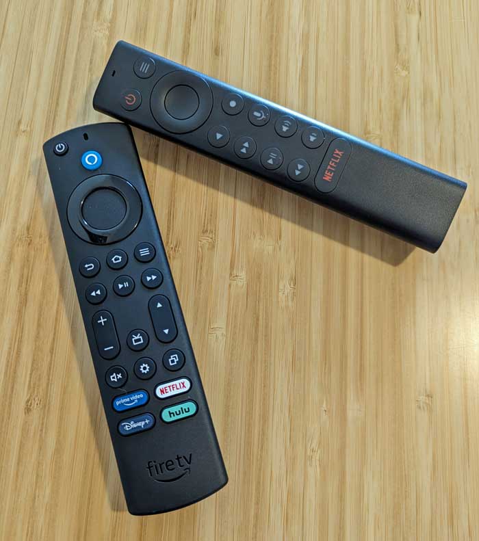 NVIDIA Shield TV vs Amazon Fire TV Cube (2022) remote controls
