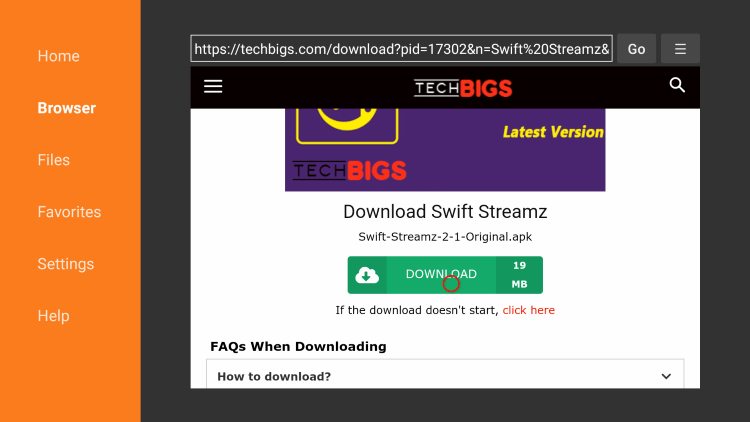 Scroll down and click Download.
