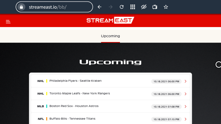 streameast streaming site