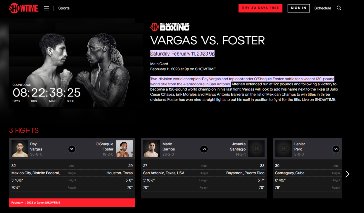 How to Watch Rey Vargas vs. O'Shaquie Foster showtime ppv
