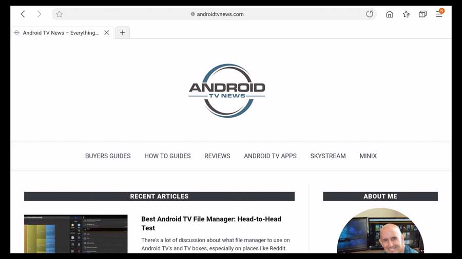 Samsung web browser for Android TV