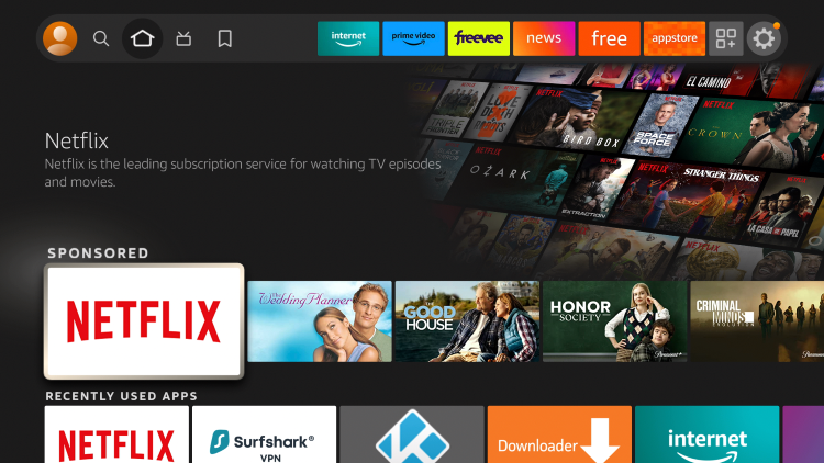 Now launch Netflix from your home screen.