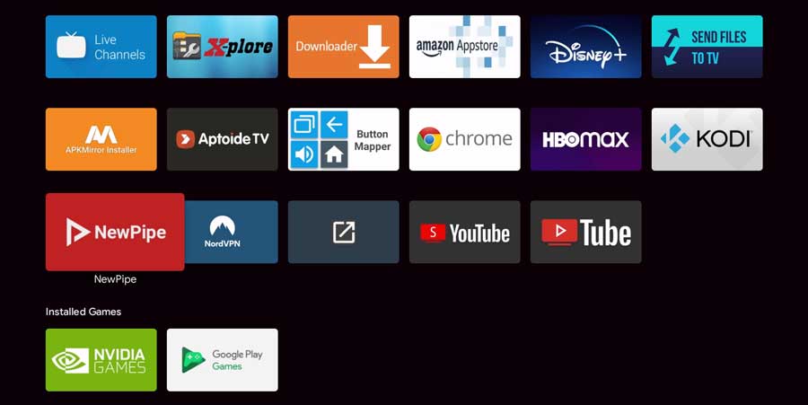 Launch NewPipe from your Android TV app drawer