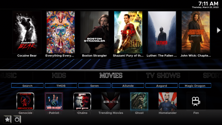 You have installed the Xontrix Kodi Build on Firestick/Android.