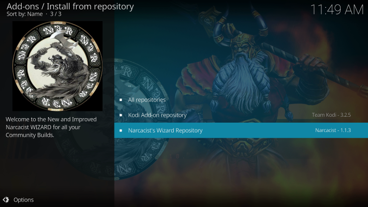 Click Narcacist's Wizard Repository.