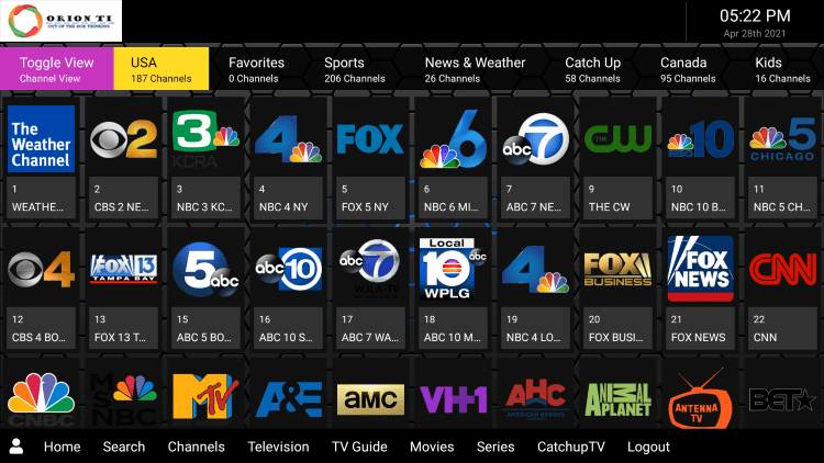 channels