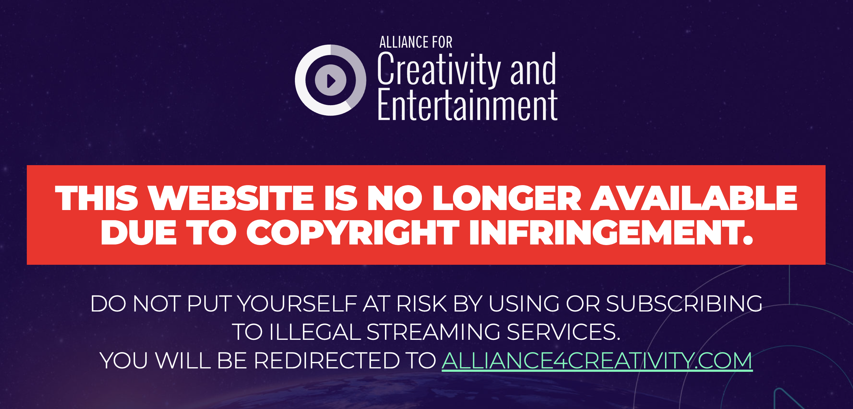 The Alliance for Creativity and Entertainment (ACE) is a global anti-piracy organization that is responsible for shutting down hundreds of pirate streaming sites.