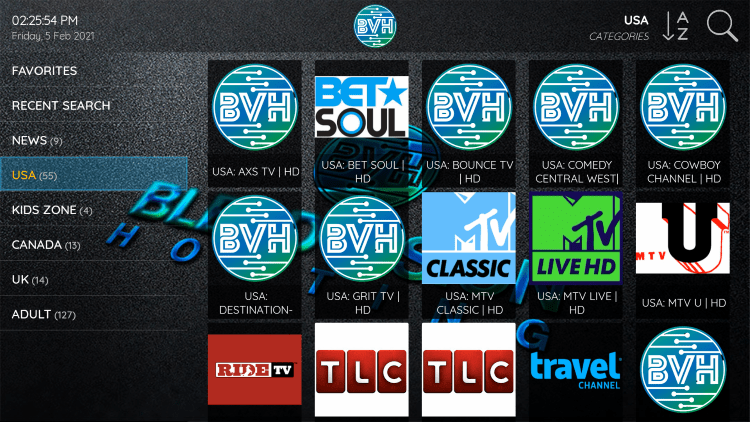 Every subscription plan comes with over 4,000 live channels and VOD options.