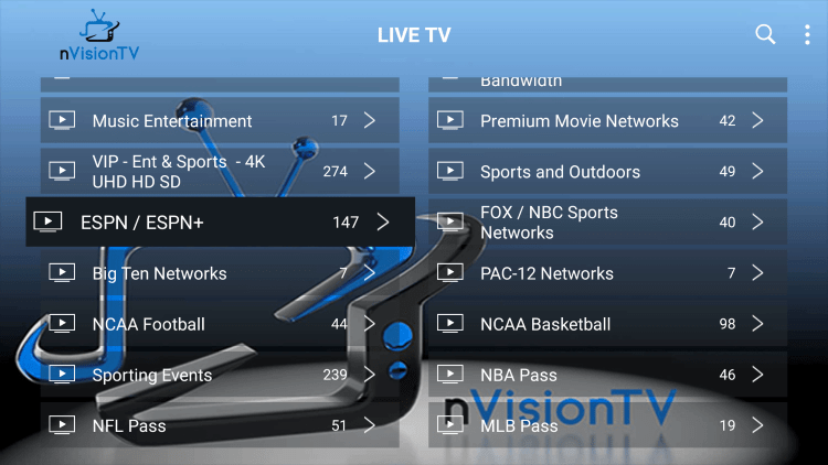 Every nvision iptv subscription comes with over 2,000 live channels and VOD options.