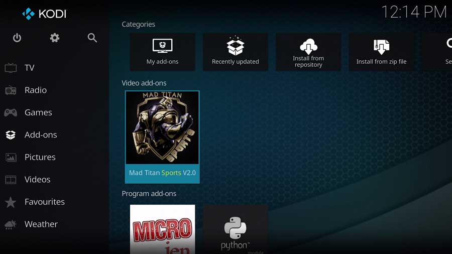Click the icon to launch Mad Titan Sport V2.0