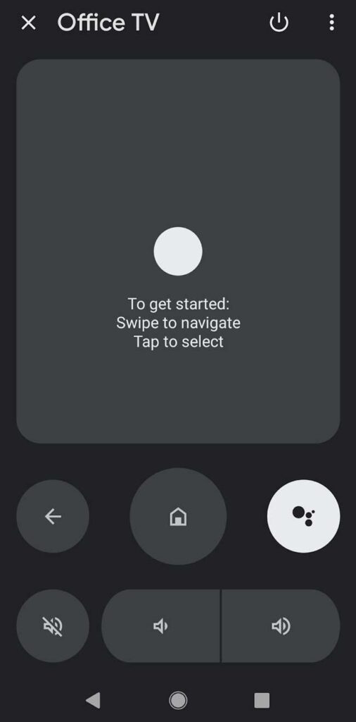Google Home App: Chromecast remote