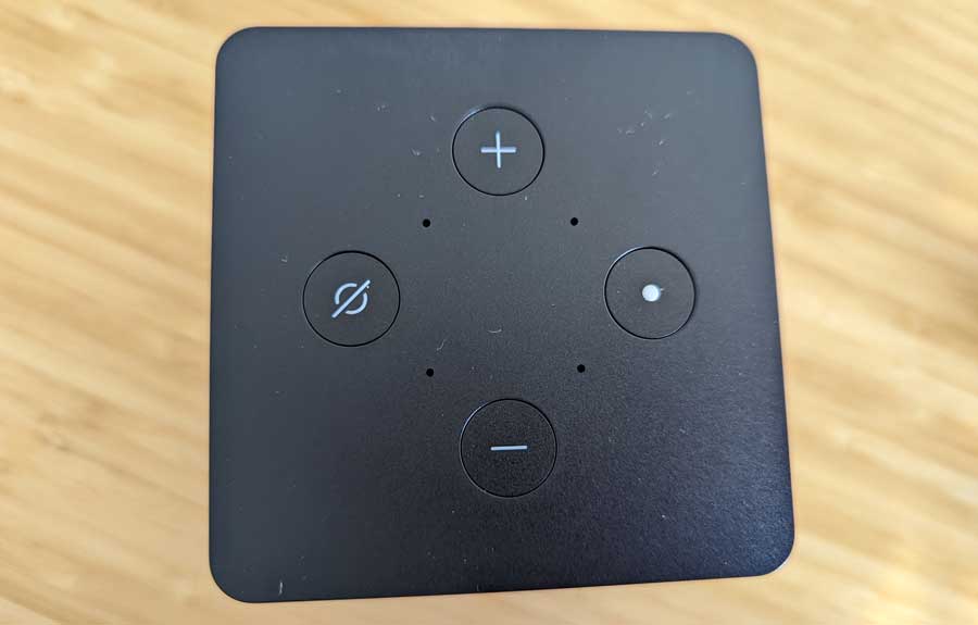 Top buttons on Amazon Fire TV Cube (2022)