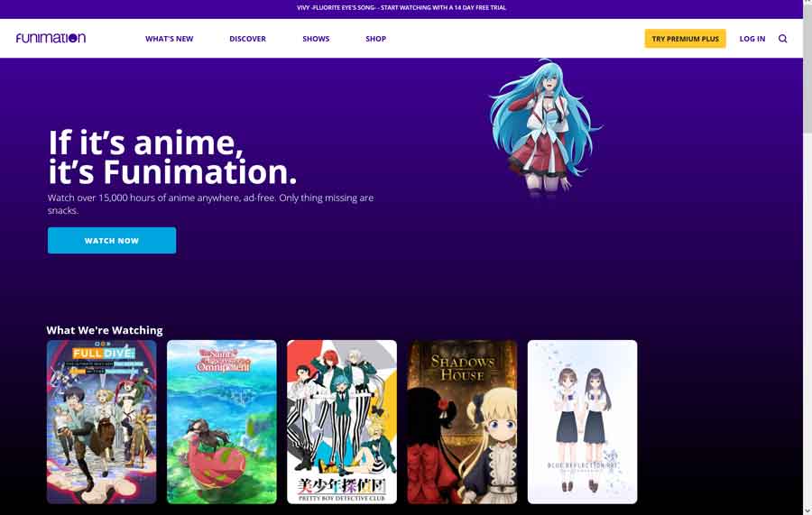 Best Anime Streaming Sites: Funimation