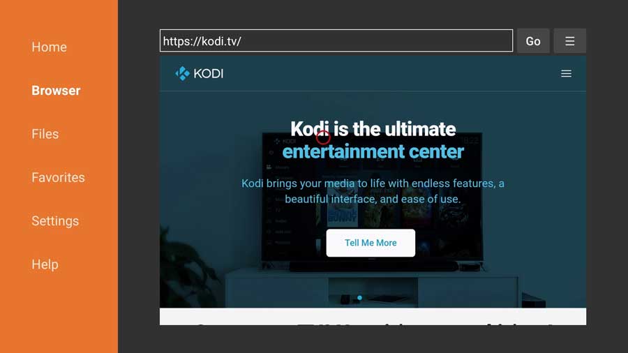 Kodi's official website
