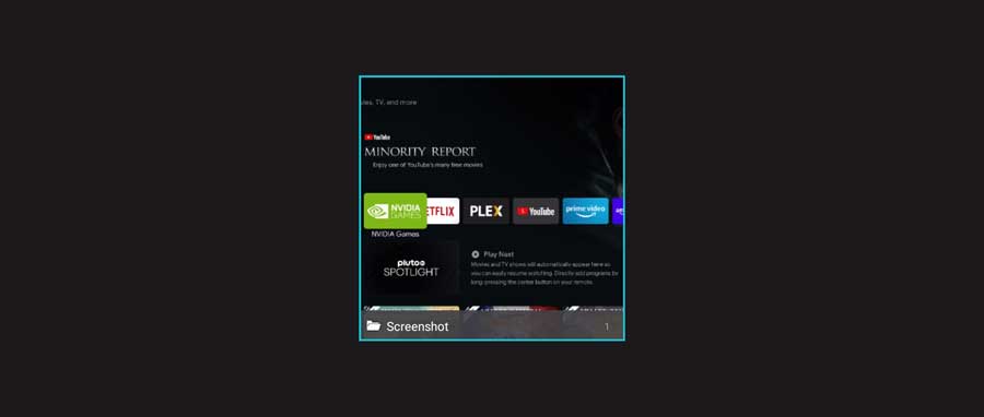 NVIDIA Shield Gallery app with screenshot