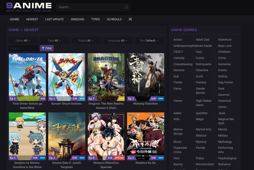 best Free Anime Streaming Sites for watching Anime online.