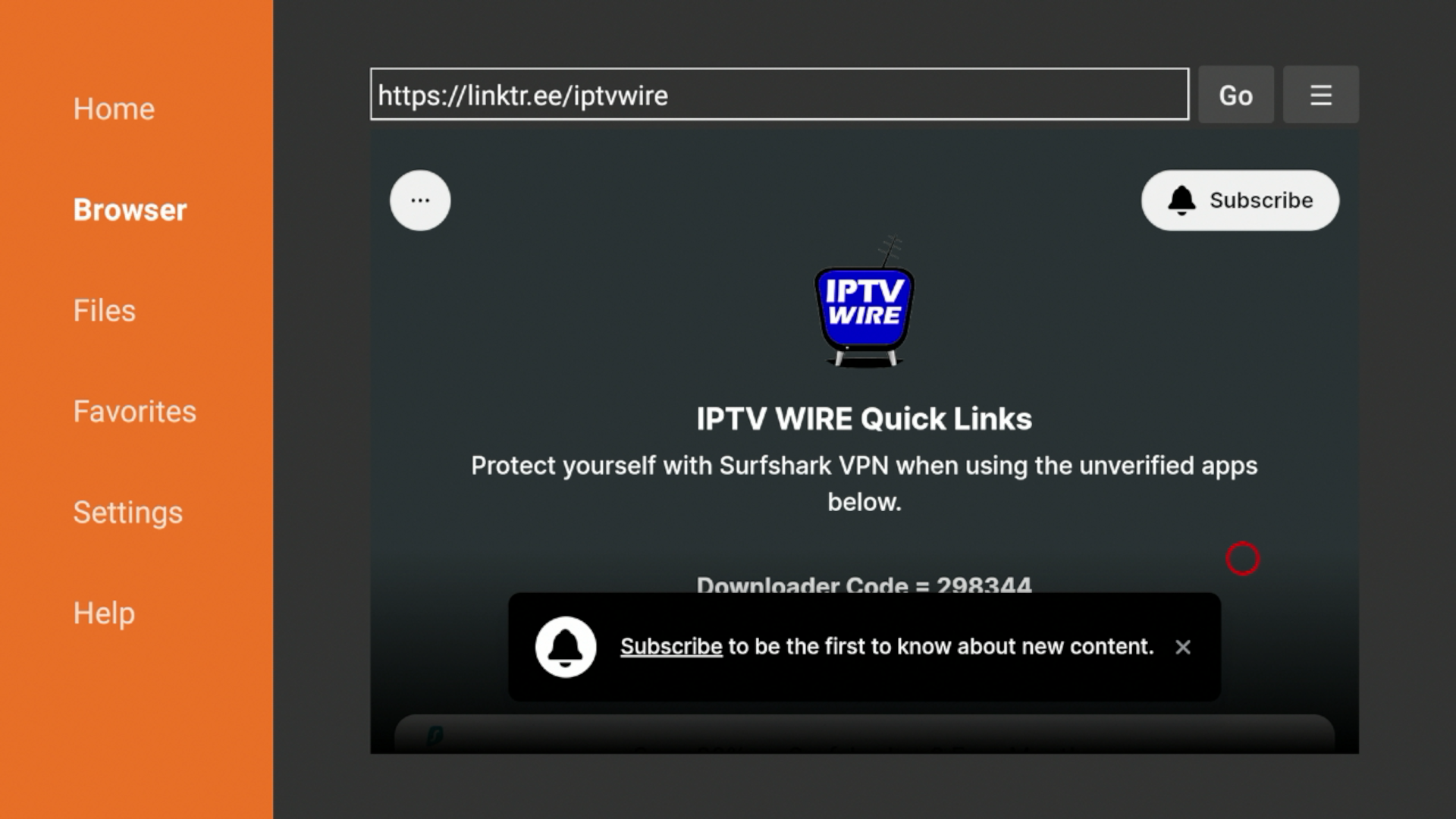 You are now on the IPTV Wire Quick Links page