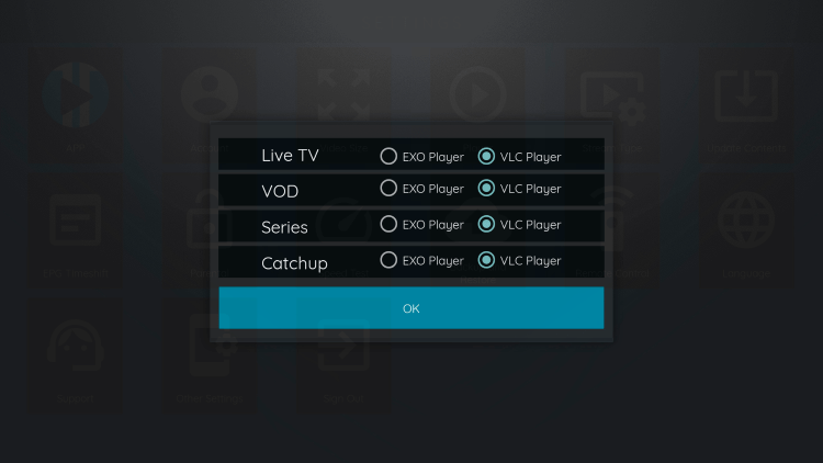 You can now integrate external video players within XCIPTV APK.