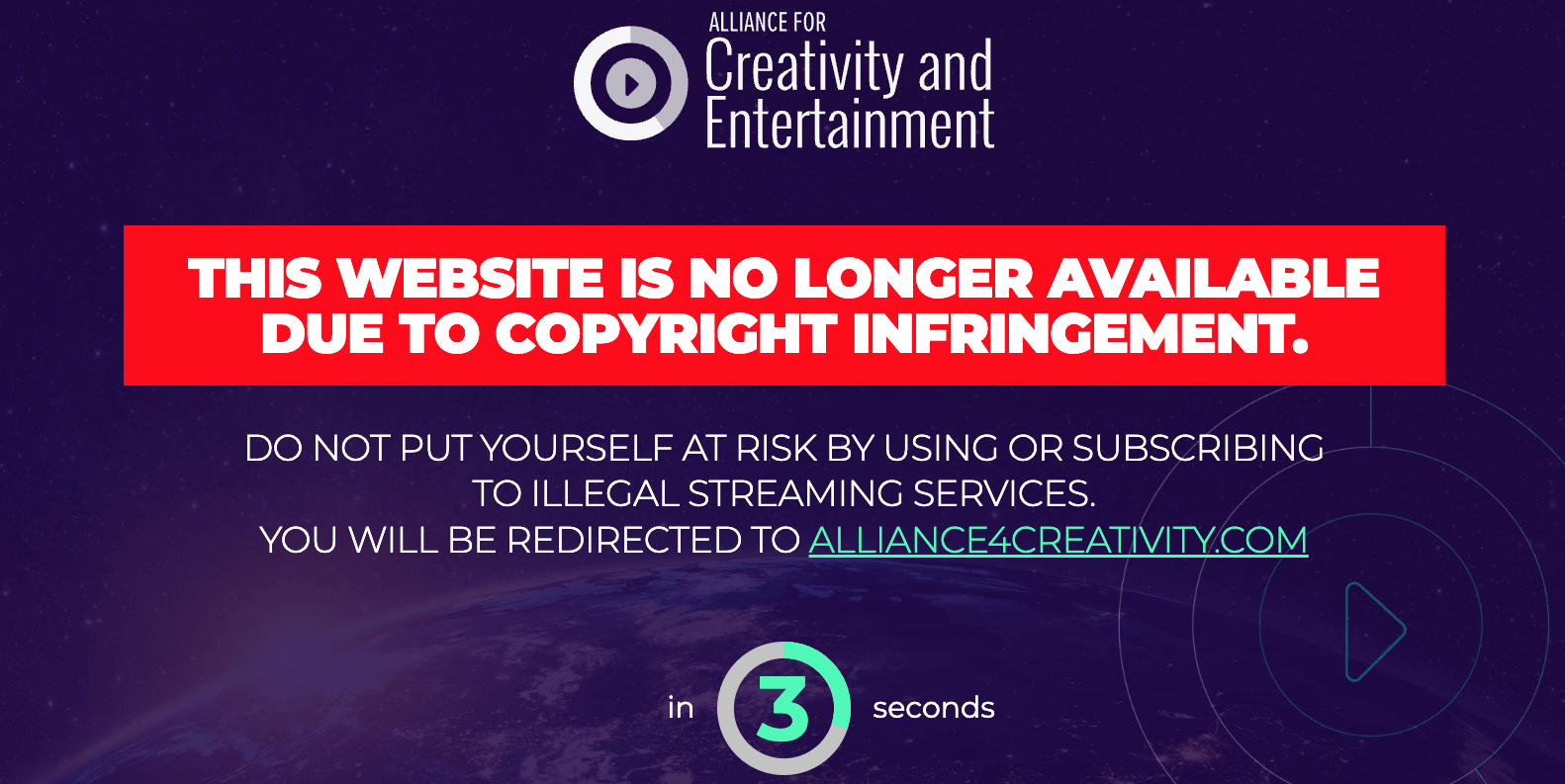The Alliance for Creativity and Entertainment (ACE) is a global anti-piracy organization responsible for shutting down hundreds of pirate streaming sites.