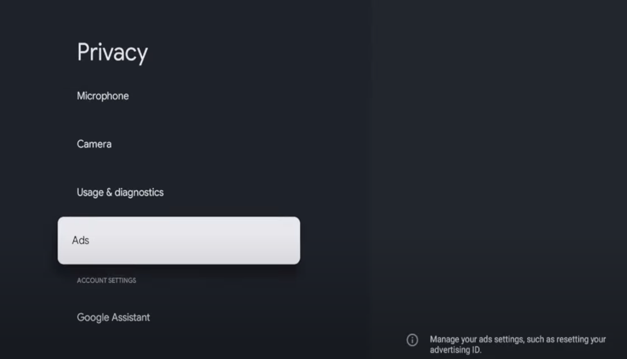 Android TV System Settings