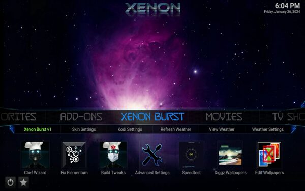 Xenon Burst Categories