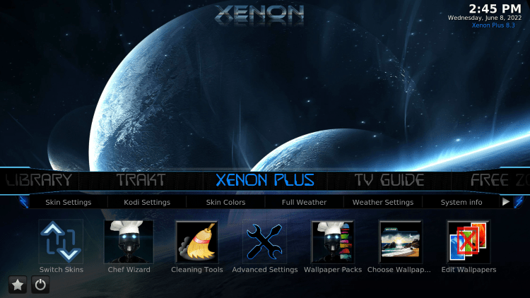 You have installed the Diggz Xenon Kodi Build on Firestick/Android.